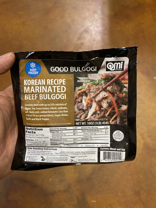 QMI Bulgolgi Beef, 16oz - Eastside Asian Market