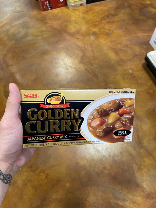 SB Golden Curry Sauce Mix Hot, 8.46oz - Eastside Asian Market