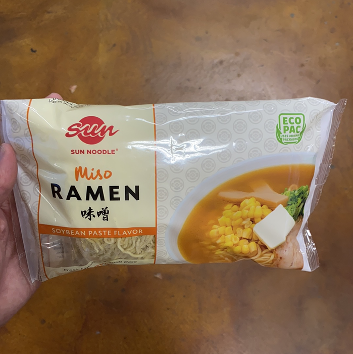 Sun Noodle Miso Ramen Soybean Paste Flavor, 13.2oz - Eastside Asian Market