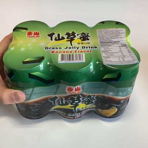 Taisun Grass Jelly Drink Banana Flavor, 6pk - Eastside Asian Market
